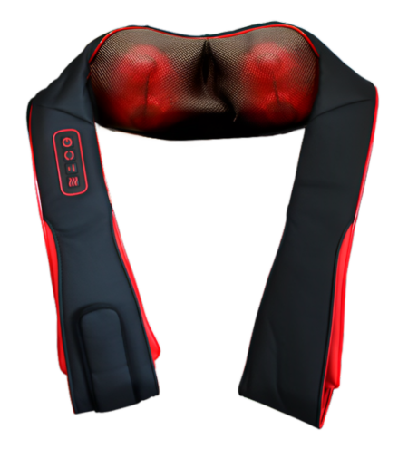 Bioneck 3.0 Rot Shiatsu Nackenmassagegerät mit Akku  * * * Messepreis * * * !